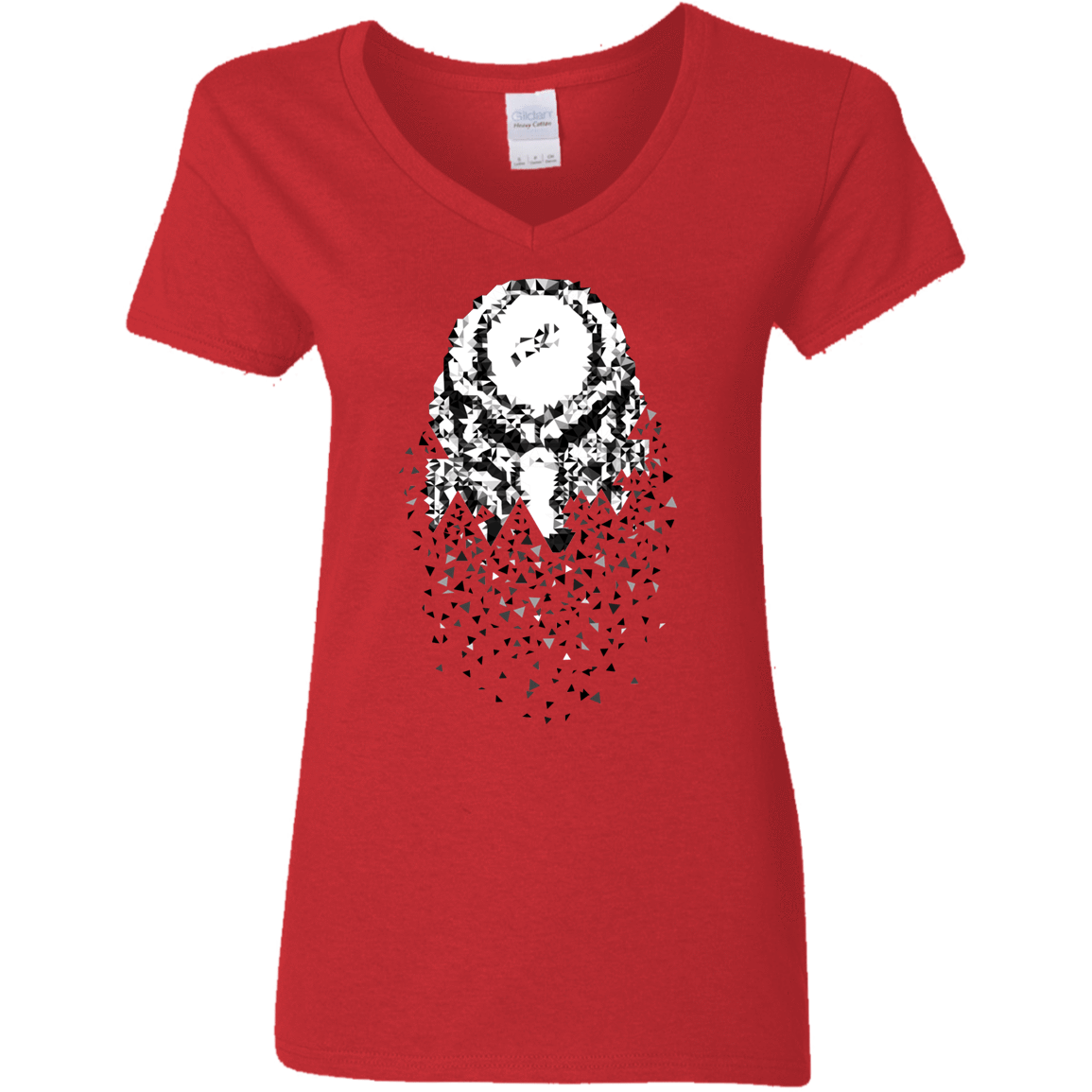 T-Shirts Red / S Predator Lurking Women's V-Neck T-Shirt