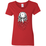 T-Shirts Red / S Predator Lurking Women's V-Neck T-Shirt