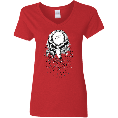 T-Shirts Red / S Predator Lurking Women's V-Neck T-Shirt