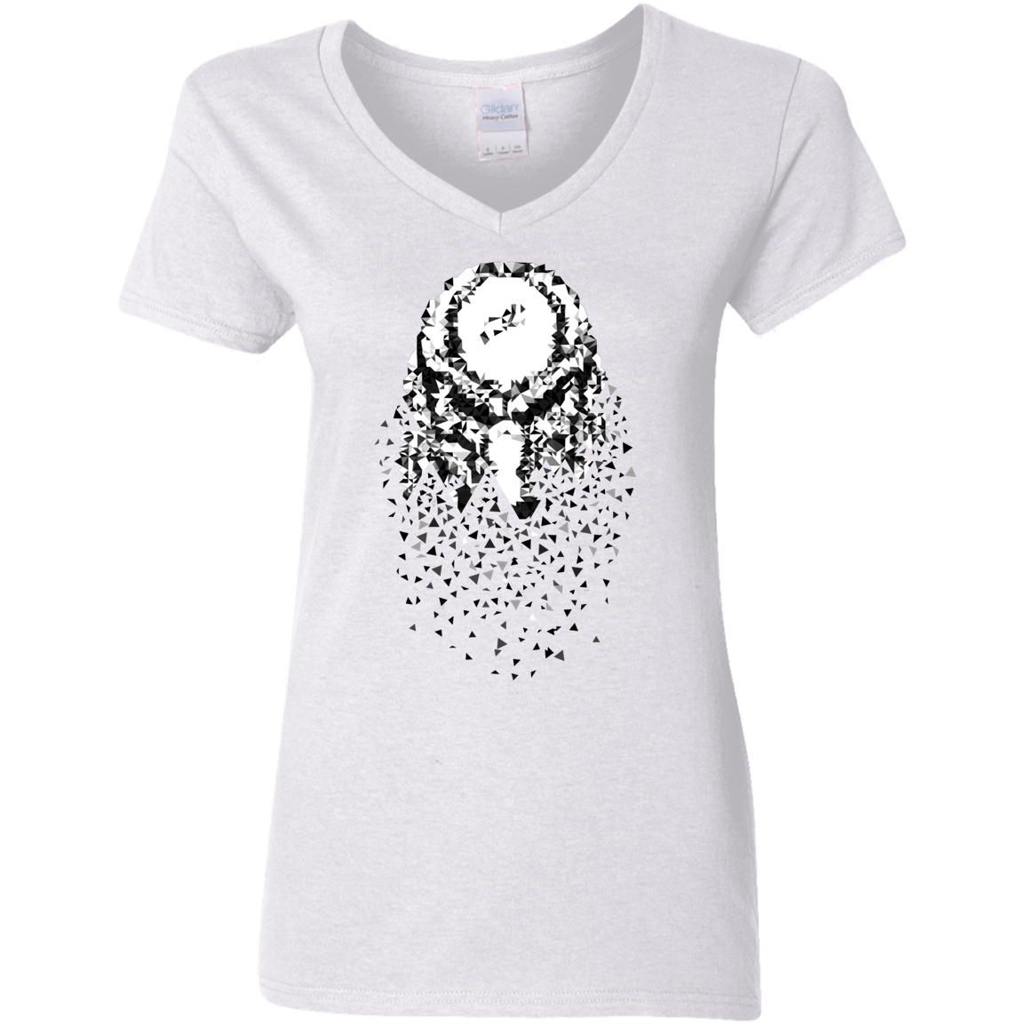 T-Shirts White / S Predator Lurking Women's V-Neck T-Shirt