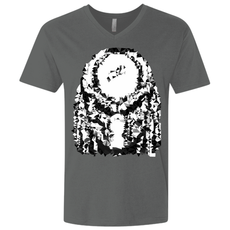 T-Shirts Heavy Metal / X-Small Predator Pixel Men's Premium V-Neck