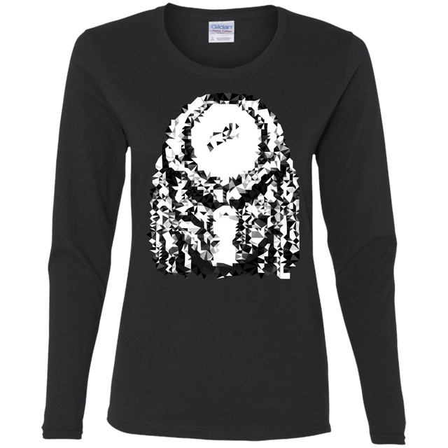 T-Shirts Black / S Predator Pixel Women's Long Sleeve T-Shirt