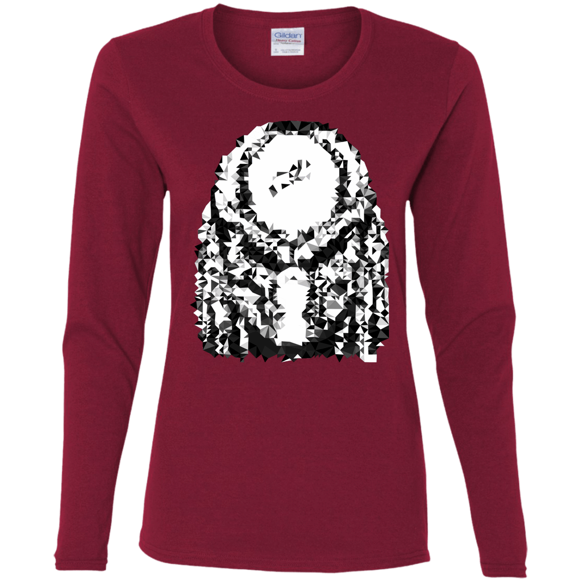 T-Shirts Cardinal / S Predator Pixel Women's Long Sleeve T-Shirt