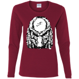 T-Shirts Cardinal / S Predator Pixel Women's Long Sleeve T-Shirt