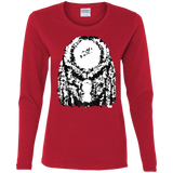 T-Shirts Red / S Predator Pixel Women's Long Sleeve T-Shirt