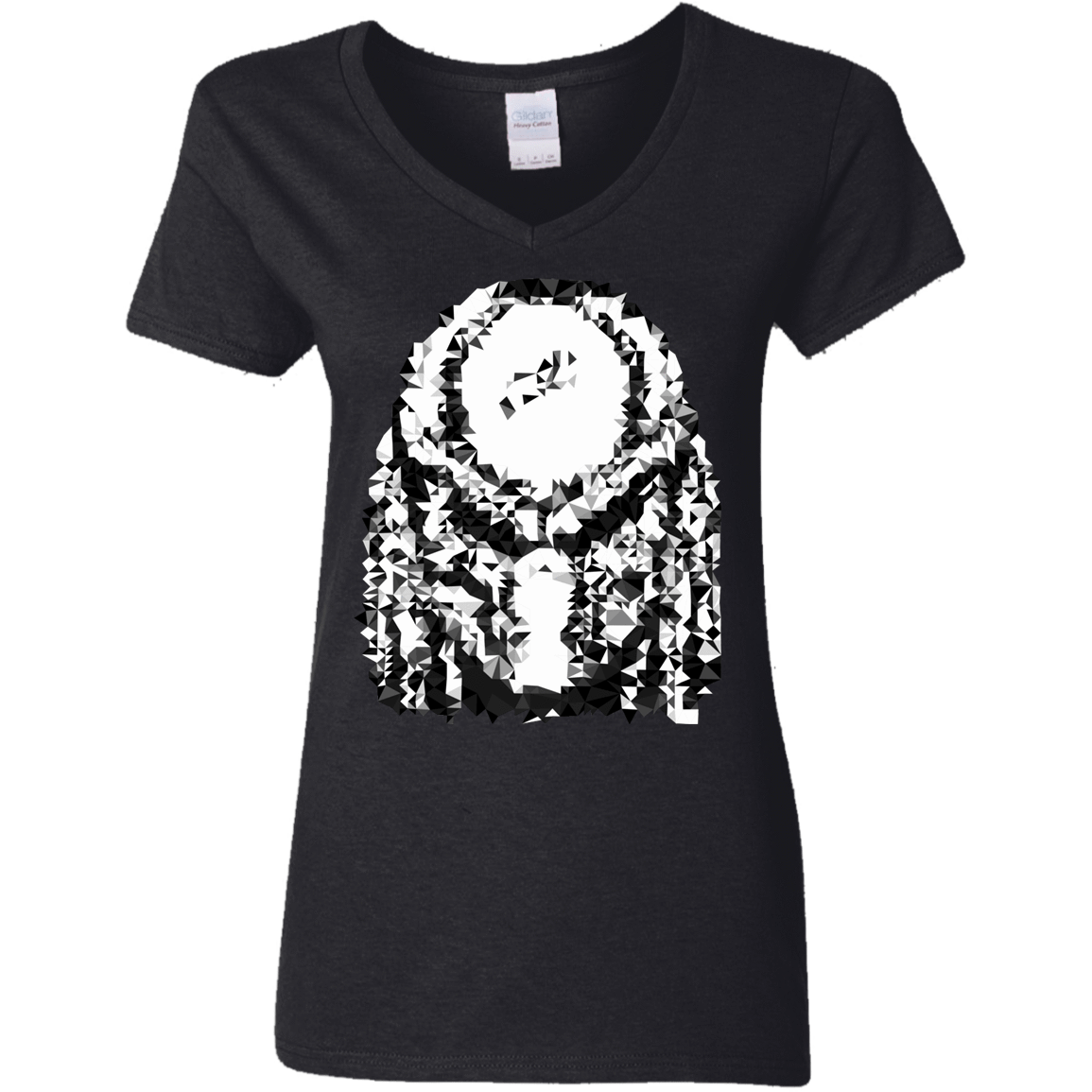 T-Shirts Black / S Predator Pixel Women's V-Neck T-Shirt