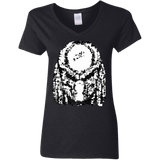 T-Shirts Black / S Predator Pixel Women's V-Neck T-Shirt