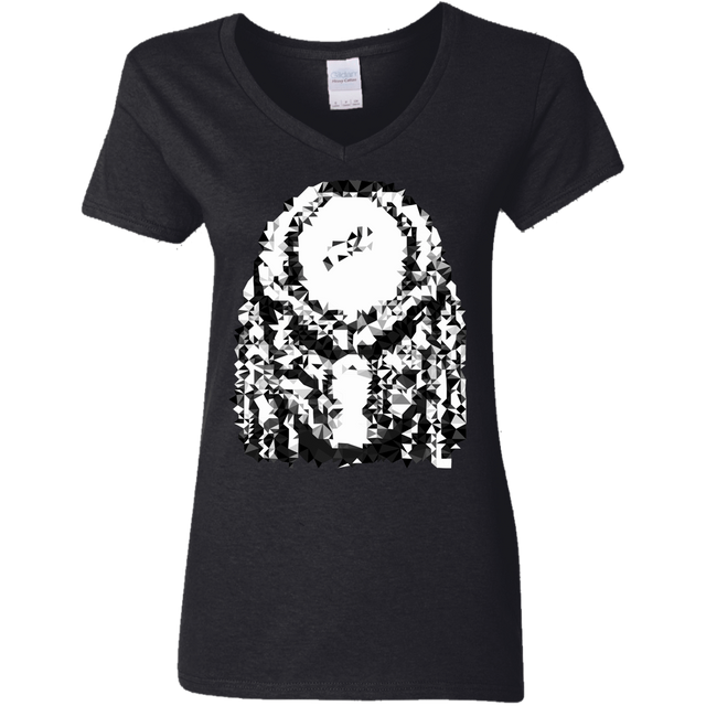 T-Shirts Black / S Predator Pixel Women's V-Neck T-Shirt