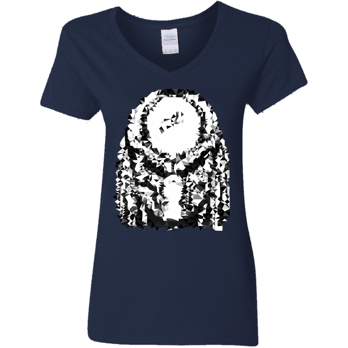 T-Shirts Navy / S Predator Pixel Women's V-Neck T-Shirt