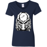 T-Shirts Navy / S Predator Pixel Women's V-Neck T-Shirt