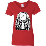 T-Shirts Red / S Predator Pixel Women's V-Neck T-Shirt