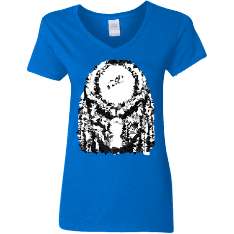 T-Shirts Royal / S Predator Pixel Women's V-Neck T-Shirt