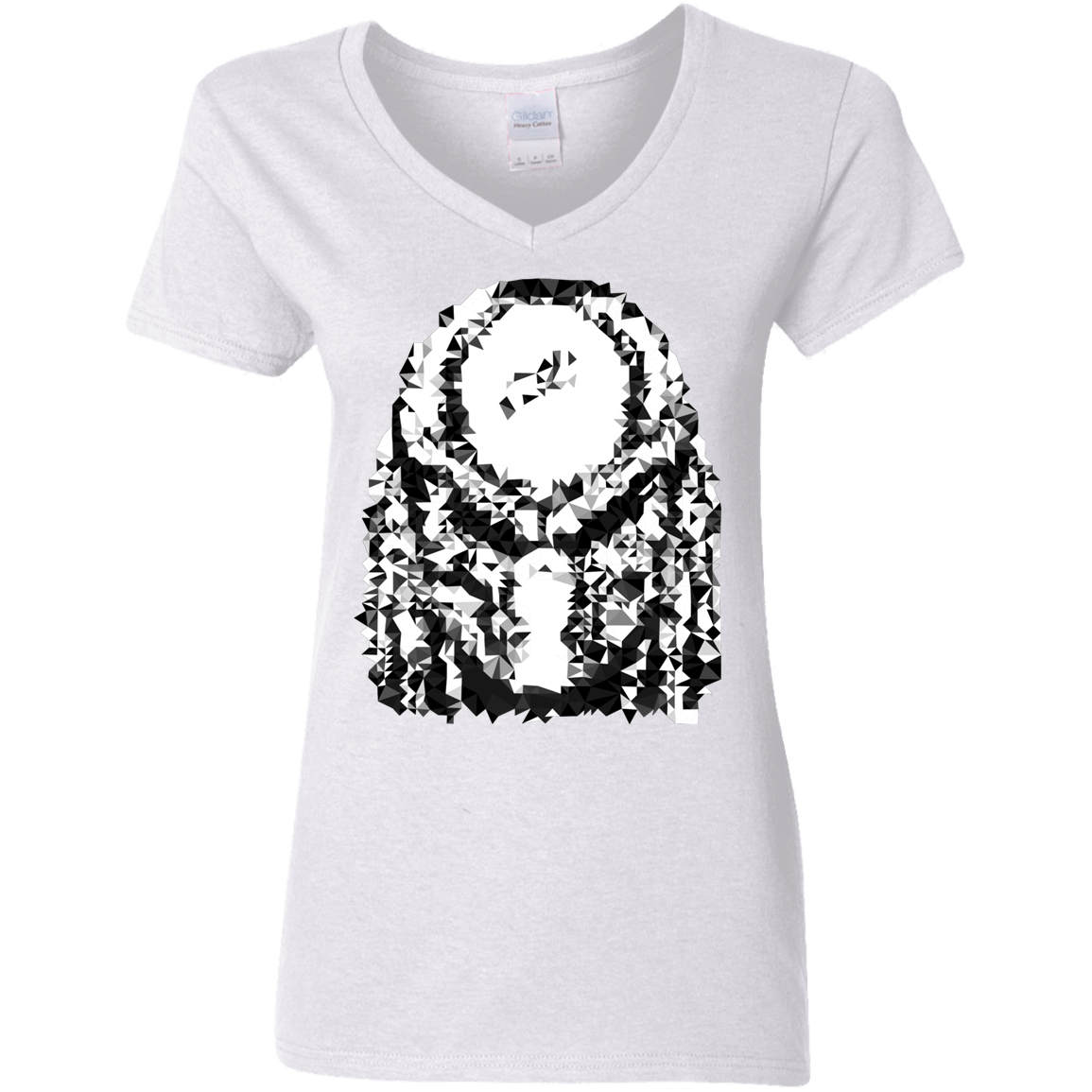 T-Shirts White / S Predator Pixel Women's V-Neck T-Shirt