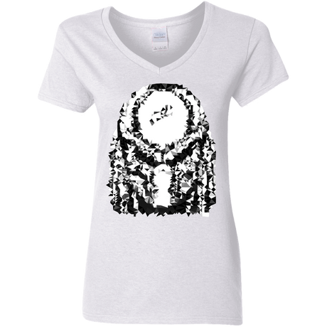 T-Shirts White / S Predator Pixel Women's V-Neck T-Shirt