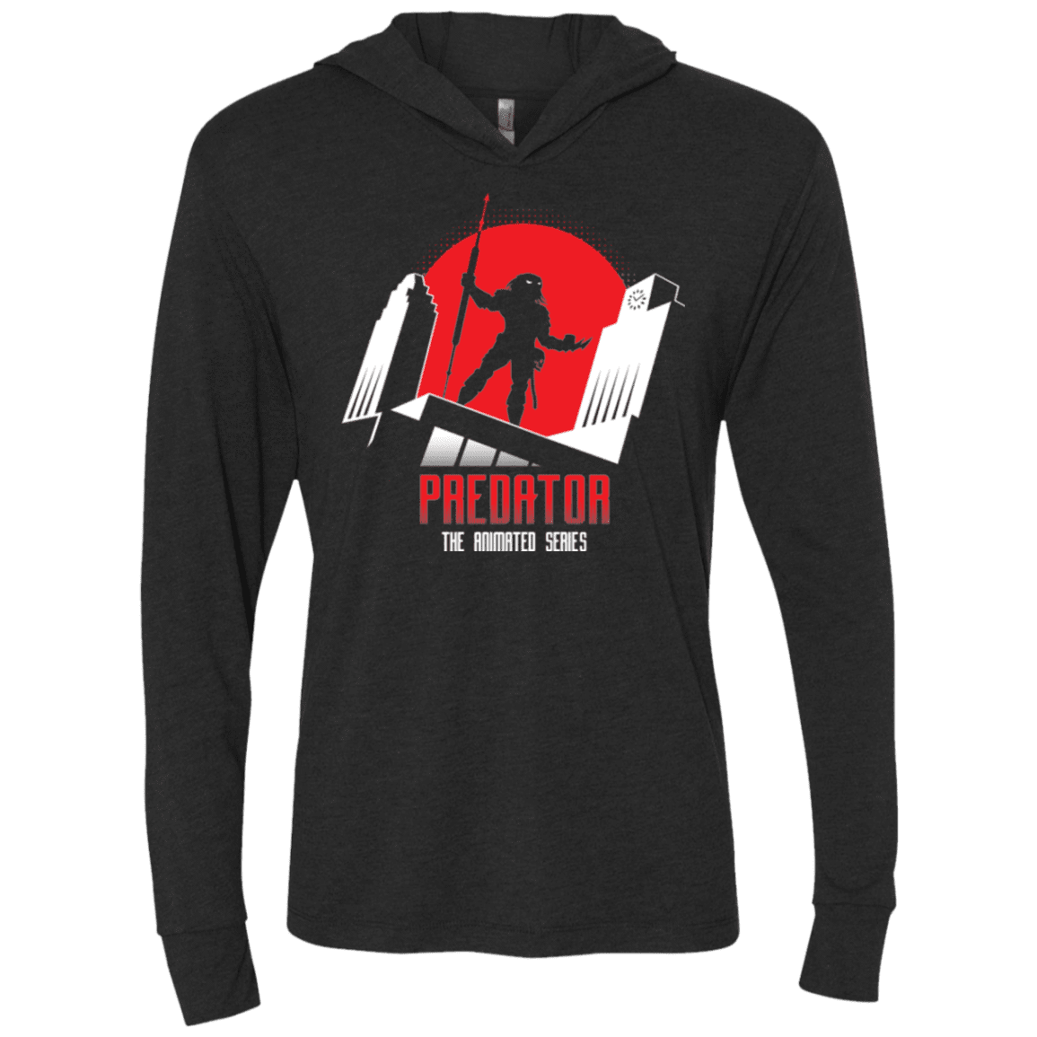 T-Shirts Vintage Black / X-Small Predator Triblend Long Sleeve Hoodie Tee