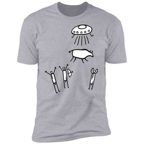 T-Shirts Heather Grey / S Prehistoric Fiction Men's Premium T-Shirt