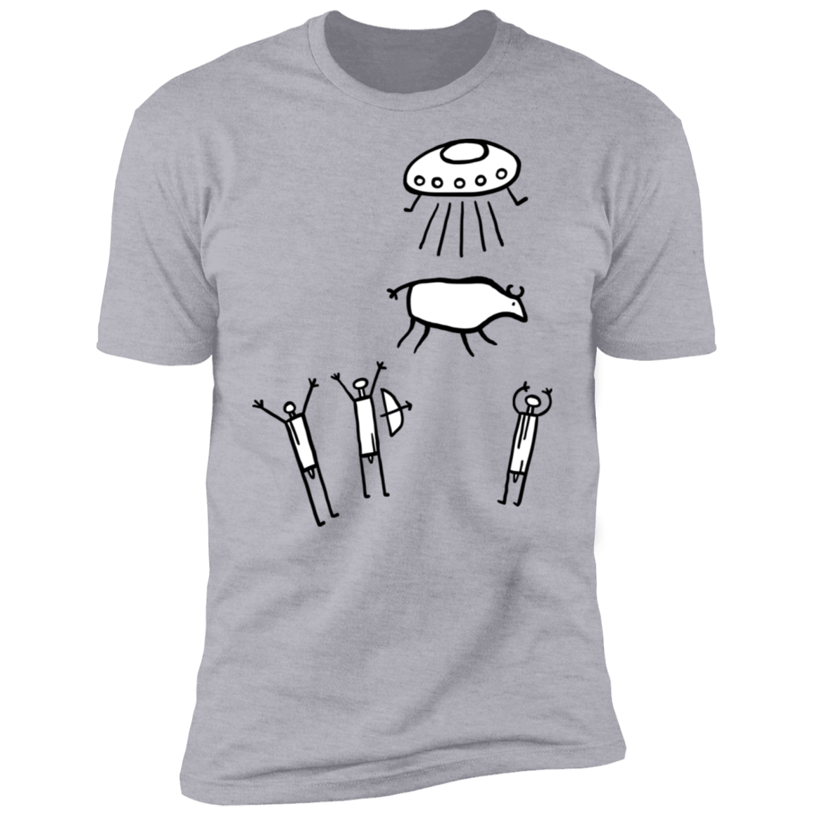 T-Shirts Heather Grey / S Prehistoric Fiction Men's Premium T-Shirt