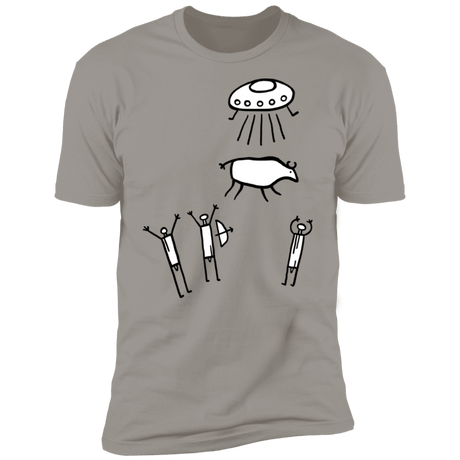 T-Shirts Light Grey / S Prehistoric Fiction Men's Premium T-Shirt
