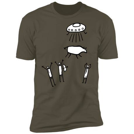 T-Shirts Military Green / S Prehistoric Fiction Men's Premium T-Shirt
