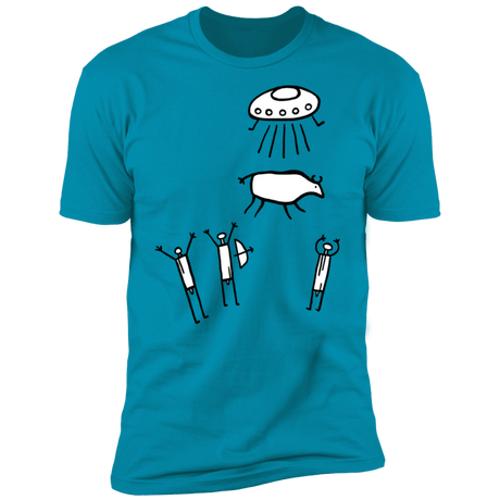 T-Shirts Turquoise / S Prehistoric Fiction Men's Premium T-Shirt
