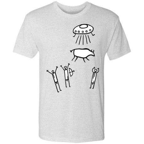 T-Shirts Heather White / S Prehistoric Fiction Men's Triblend T-Shirt