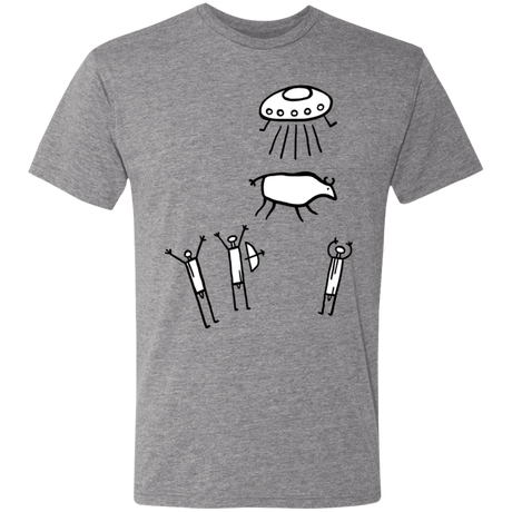 T-Shirts Premium Heather / S Prehistoric Fiction Men's Triblend T-Shirt
