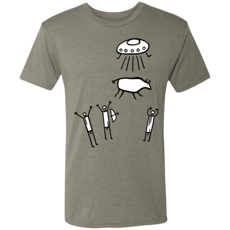 T-Shirts Venetian Grey / S Prehistoric Fiction Men's Triblend T-Shirt