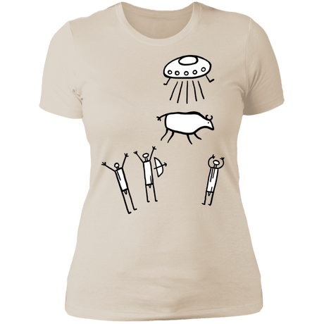 T-Shirts Ivory/ / S Prehistoric Fiction Women's Premium T-Shirt
