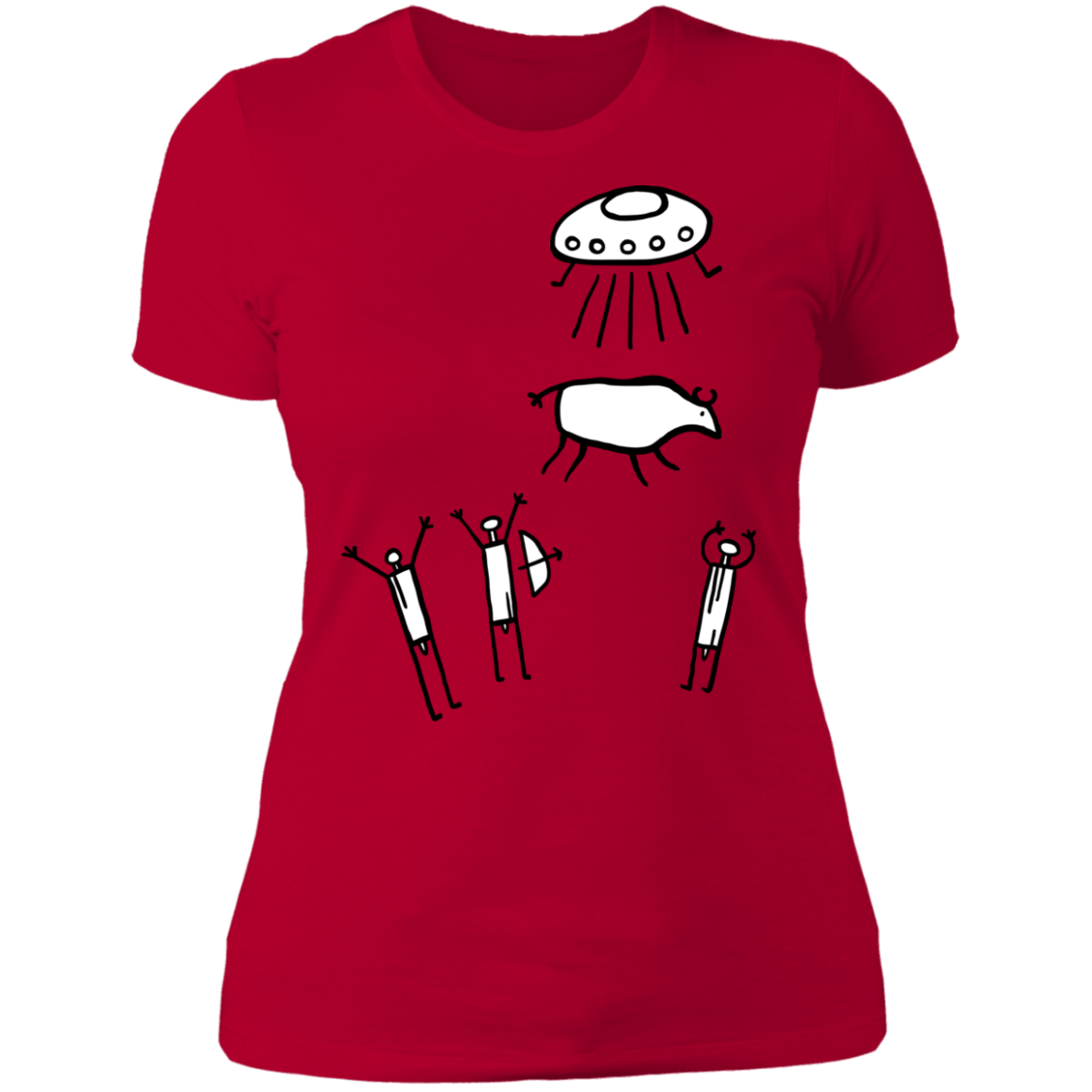 T-Shirts Red / S Prehistoric Fiction Women's Premium T-Shirt