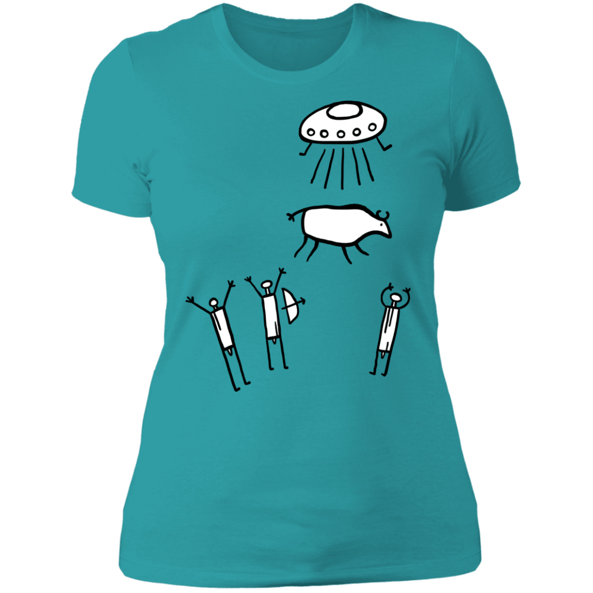 T-Shirts Tahiti Blue / S Prehistoric Fiction Women's Premium T-Shirt