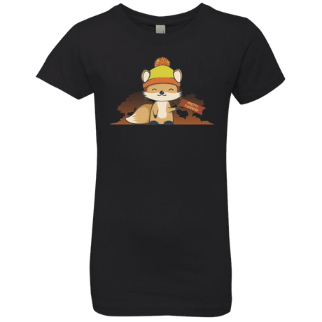 T-Shirts Black / YXS Pretty Cunning Girls Premium T-Shirt