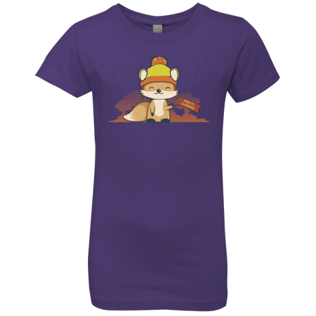 T-Shirts Purple Rush / YXS Pretty Cunning Girls Premium T-Shirt