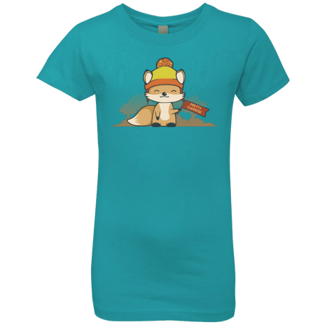 T-Shirts Tahiti Blue / YXS Pretty Cunning Girls Premium T-Shirt