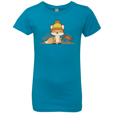 T-Shirts Turquoise / YXS Pretty Cunning Girls Premium T-Shirt