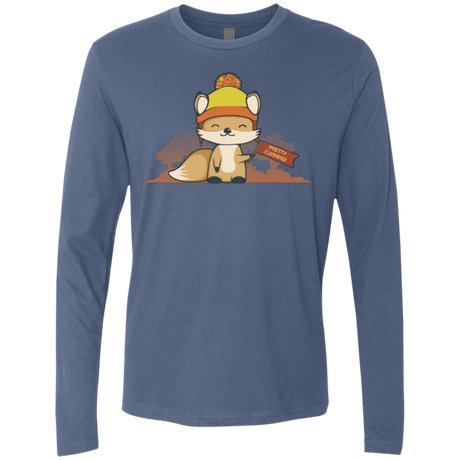 T-Shirts Indigo / Small Pretty Cunning Men's Premium Long Sleeve