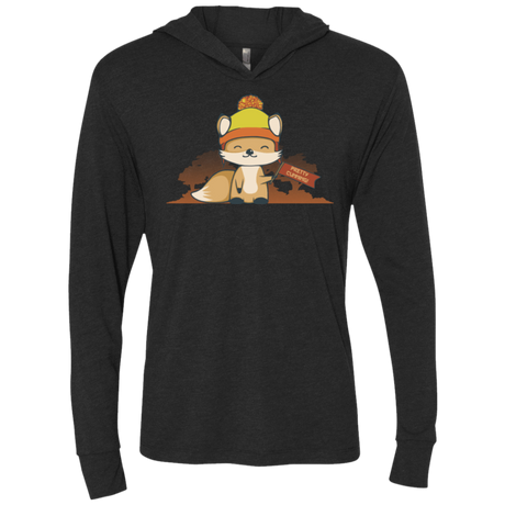 T-Shirts Vintage Black / X-Small Pretty Cunning Triblend Long Sleeve Hoodie Tee