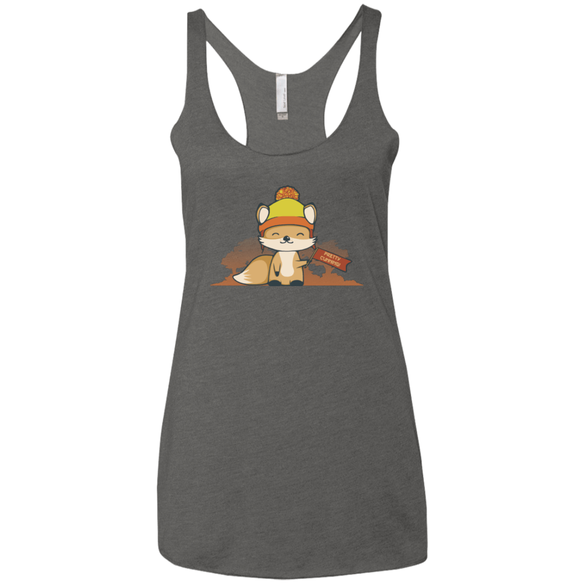 T-Shirts Premium Heather / X-Small Pretty Cunning Women's Triblend Racerback Tank