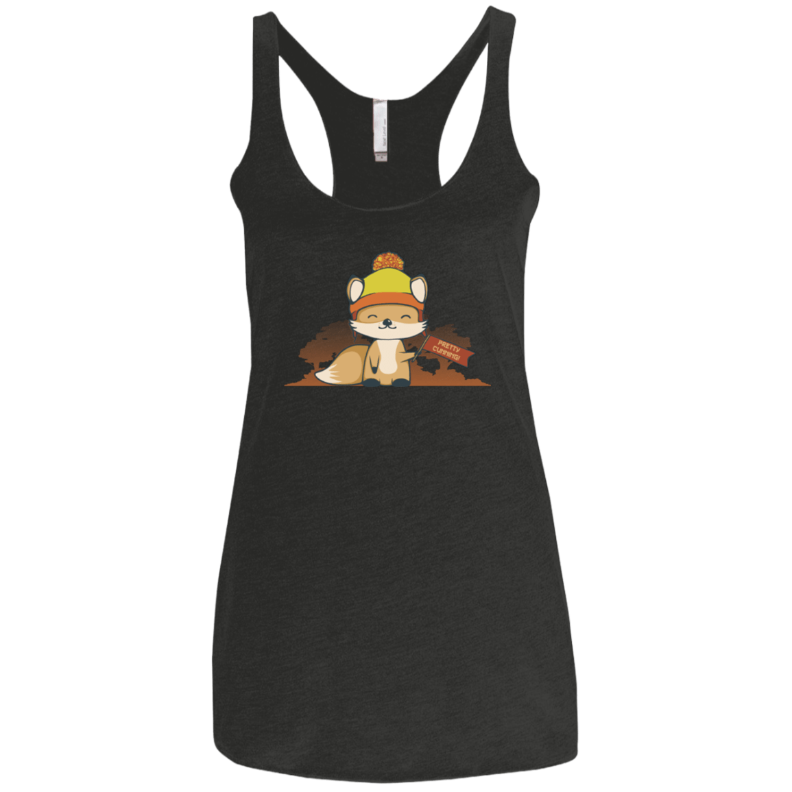 T-Shirts Vintage Black / X-Small Pretty Cunning Women's Triblend Racerback Tank