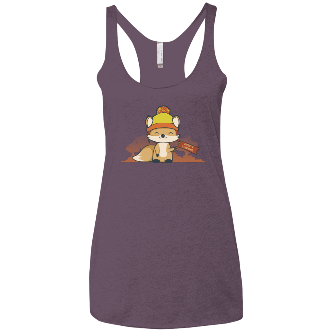 T-Shirts Vintage Purple / X-Small Pretty Cunning Women's Triblend Racerback Tank