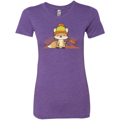 T-Shirts Purple Rush / Small Pretty Cunning Women's Triblend T-Shirt