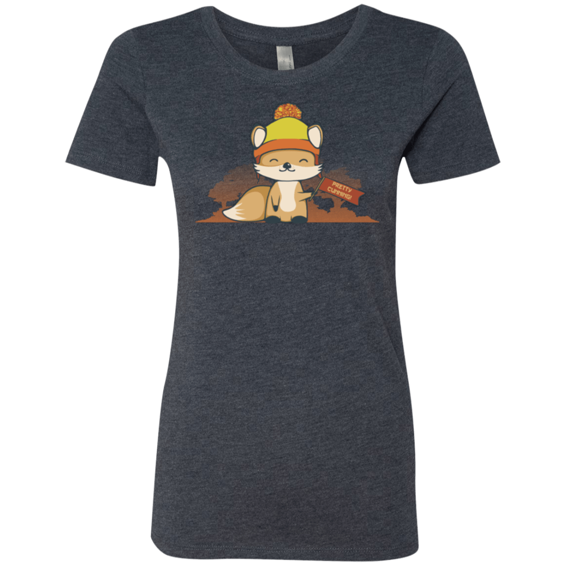 T-Shirts Vintage Navy / Small Pretty Cunning Women's Triblend T-Shirt
