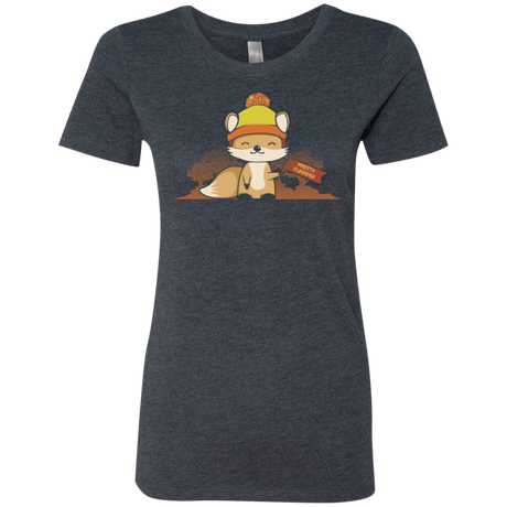 T-Shirts Vintage Navy / Small Pretty Cunning Women's Triblend T-Shirt