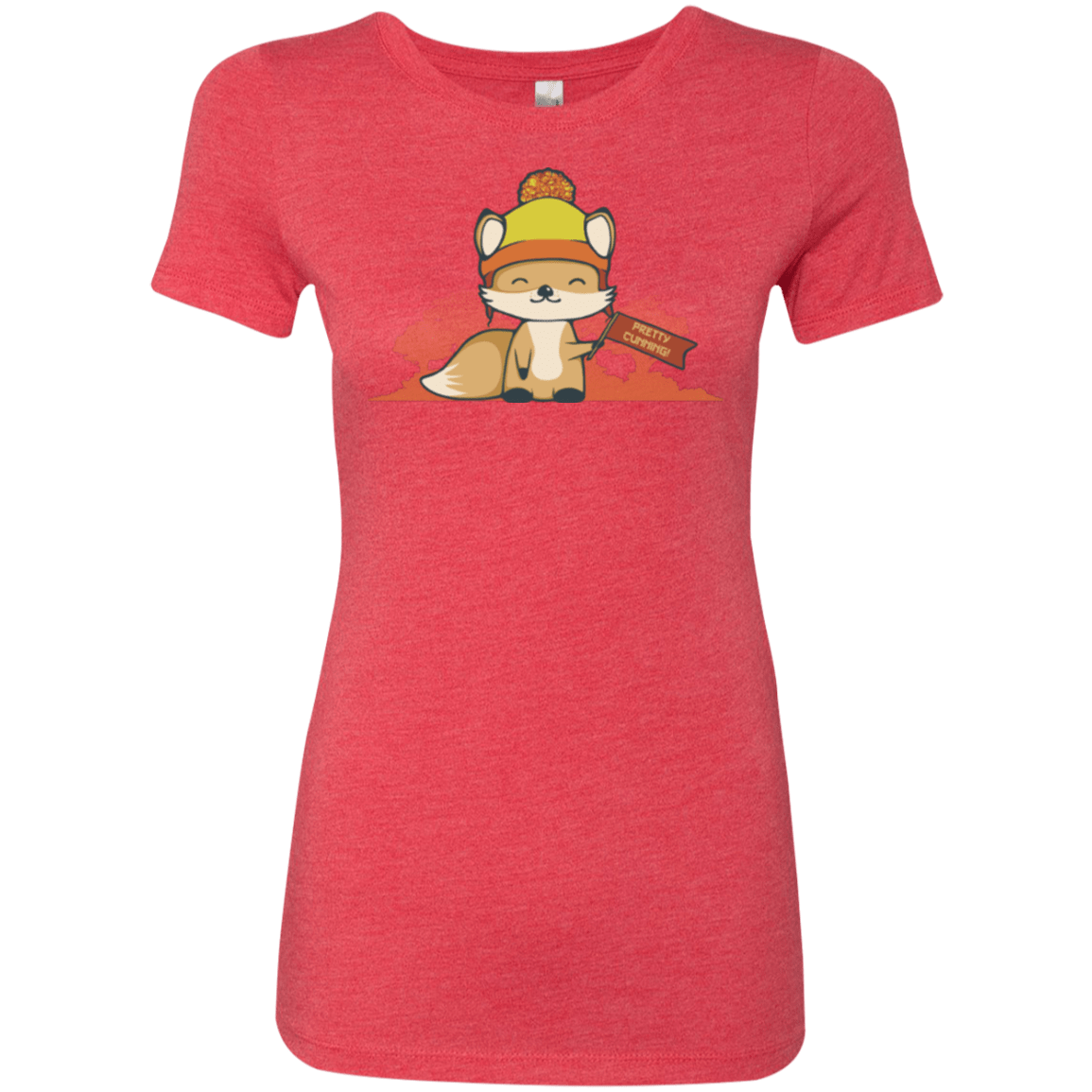 T-Shirts Vintage Red / Small Pretty Cunning Women's Triblend T-Shirt