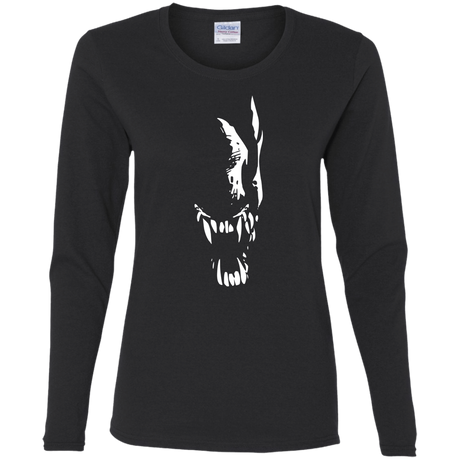 T-Shirts Black / S Pretty Smile Women's Long Sleeve T-Shirt