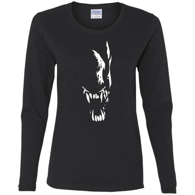 T-Shirts Black / S Pretty Smile Women's Long Sleeve T-Shirt