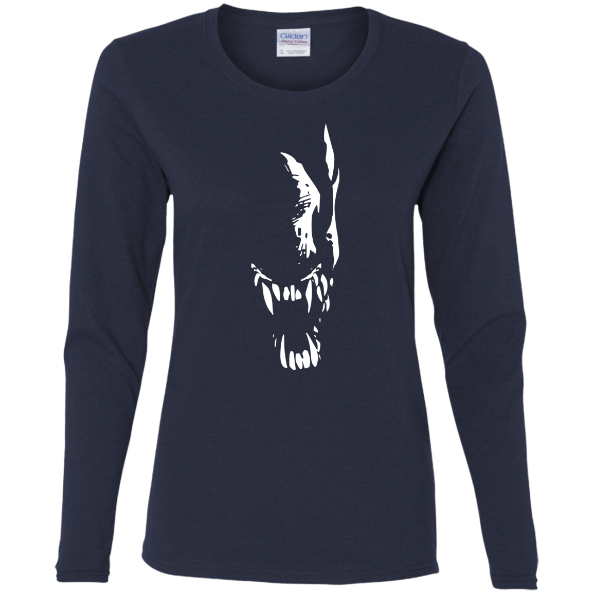 T-Shirts Navy / S Pretty Smile Women's Long Sleeve T-Shirt