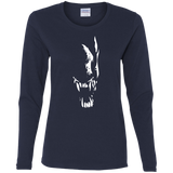 T-Shirts Navy / S Pretty Smile Women's Long Sleeve T-Shirt