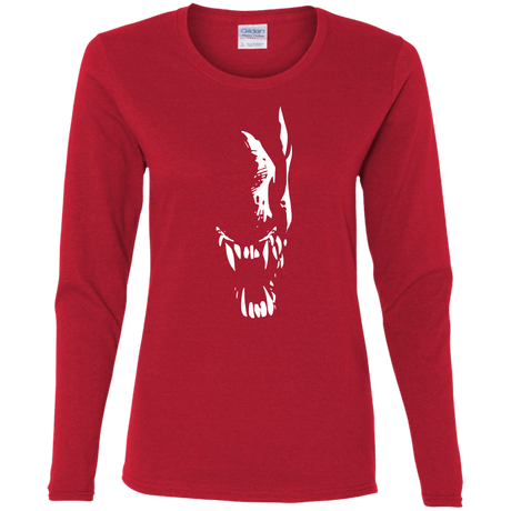 T-Shirts Red / S Pretty Smile Women's Long Sleeve T-Shirt