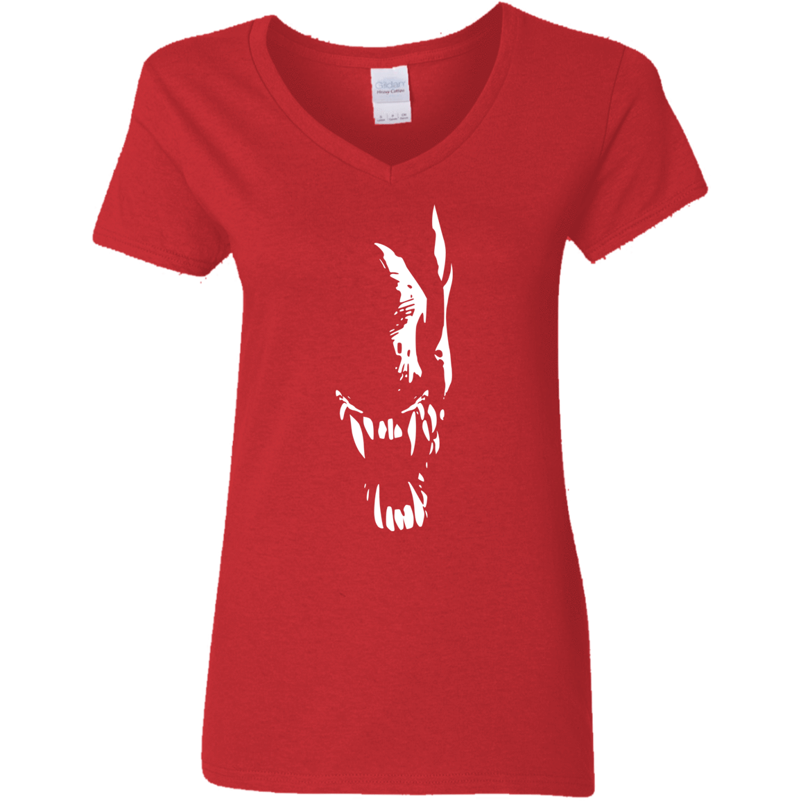 T-Shirts Red / S Pretty Smile Women's V-Neck T-Shirt