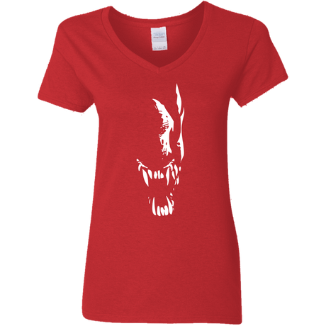 T-Shirts Red / S Pretty Smile Women's V-Neck T-Shirt